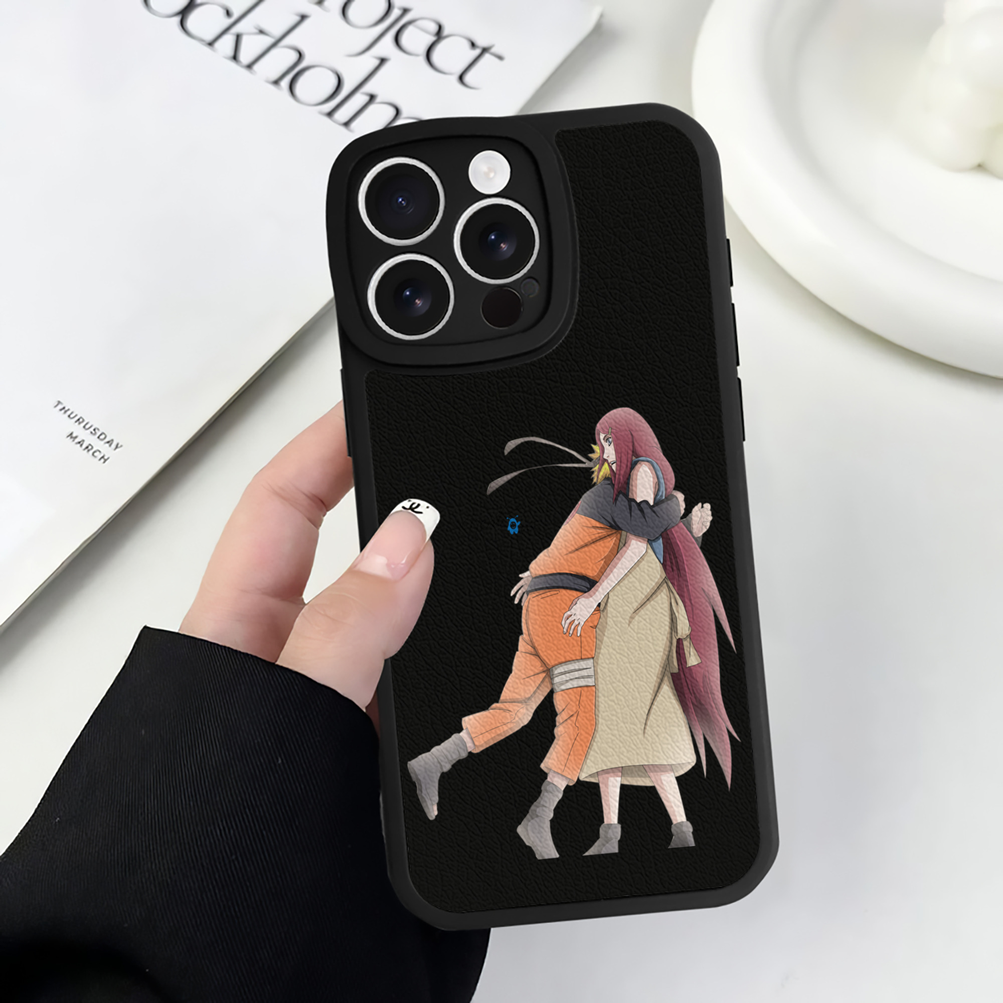 （画像用） NARUTO -ナルト- うずまき ナルト Uzumaki Naruto 【iPhone 16シリーズ対応】シリコンスマホケース（レザー調） 材質：シリコン